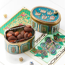 Load image into Gallery viewer, Cat and Crown Tin with Miniature Crown Magnet