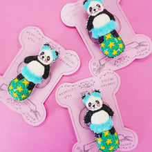 Load image into Gallery viewer, Limited Quantity Panda Embroidery Brooch