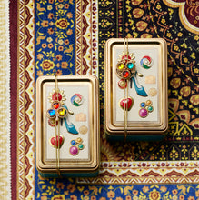 Load image into Gallery viewer, Mini Jewel Button Tin With Button