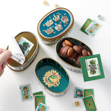 Load image into Gallery viewer, Cat and Crown Tin with Miniature Crown Magnet