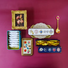 Load image into Gallery viewer, Set of 3 〜 Mini Jewel Button Can, Blue can, White can