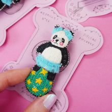 Load image into Gallery viewer, Limited Quantity Panda Embroidery Brooch