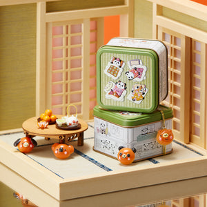 【Limited Quantity】Set of 4 Miniature Panda Tin
