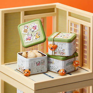 【Limited Quantity】Set of 4 Miniature Panda Tin